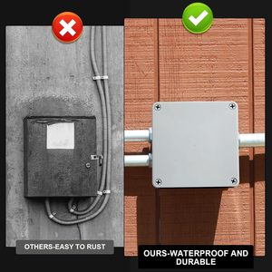 OEM ABS/PC IP66 <b>Waterproof</b> Junction <b>Box</b> <b>Electrical</b> Enclosure Injection Molded Model JBX-002 150x150x76.2mm - Product Image 3