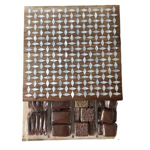 กล่องใส่อาหารสำหรับใส่ขนมกล่องของขวัญรอมฎอนกล่องใส่อาหารทำจากไม้อะคริลิกเคลือบเงาสำหรับตกแต่งบ้าน - Product Image 1