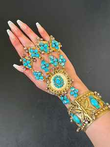 Juego de gargantilla y aretes de joyería afgana, hechos a mano, de alta calidad, con un hermoso collar para mujeres, OEM por AA IMPEX - Product Image 5