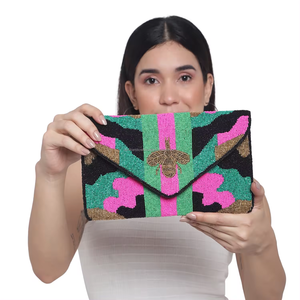 Mini Bolsos De Mujer hechos a mano de diseñador recién llegados, bolsos de mano con cuentas coloridas y monederos cruzados, moda personalizada al por mayor - Product Image 2