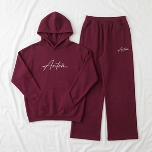 Oem Custom Fleece Tracksuit Casual Heavyweight Hoodie and Flared <b>Sweat</b> <b>Pant</b> Two Piece Custom Logo Baggy Tracksuit <b>for</b> <b>Men</b> - Product Image 6
