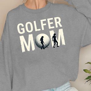 Sudaderas de mujer con diseño temático de golf GOLFER MOM - Product Image 5