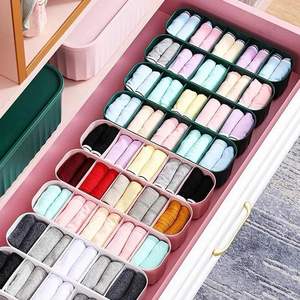 Organisateur de tiroir Zenara rectangulaire en plastique anti-poussière à 5 couches, réglable, imperméable, léger et minimaliste pour sous-vêtements - Product Image 3