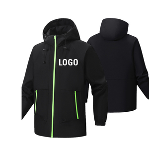 Men's Black Stand Windproof Quilted Varsity Jacket Neon Green <b>Covered</b> <b>Button</b> Casual Winter Waterproof Breathable Front - Product Image 1