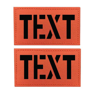 Patch en tissu tissé rectangulaire à broder, thermocollant, en toile - Product Image 5