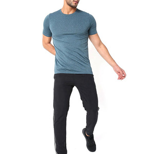 เสื้อยืดวิ่งสีน้ำเงินเขียวสำหรับผู้ชาย รุ่น Vitals Solid แบบสั่งทำพิเศษ ขายดีที่สุดสำหรับผู้ชาย สินค้ามาใหม่ ออกแบบเองได้ เสื้อยืดผู้ชาย AI-TSM-09 - Product Image 2