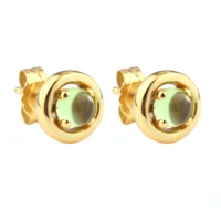 Pendientes personalizados de Plata de Ley 925 con piedra natal, pendientes de piedras preciosas naturales, joyería de cristal curativo de plata esterlina para mujer