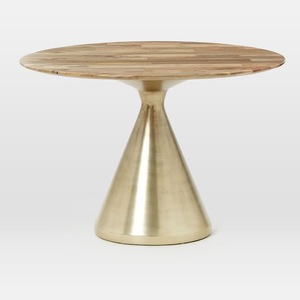 Table basse de salon contemporaine de luxe faite à la main avec une dalle de marbre naturel et un cadre métallique décoratif, design unique - Product Image 1