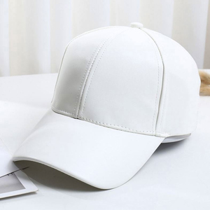 Gorra de Béisbol de Cuero Personalizada de 6 Paneles, Bordada, de Alta Calidad, al por Mayor de Fábrica, Unisex, Ajustable, de Cuero de Oveja Genuino - Product Image 3