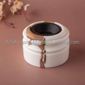 Incrustaciones de hueso Ramadán especial multicolor resina India Bakhoor Tealight quemador de incienso indio por RF Crafts - Product Image 2