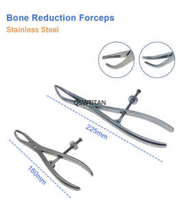 Pinzas de reducción de falanges dentadas, para sujeción ósea, autoclavables, de acero inoxidable, instrumentos quirúrgicos ortopédicos de Surgiright - Product Image 2