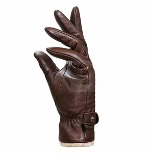 Unisex Full-Finger Genuine Leather Waterproof Non-Slip <b>Driving</b> <b>Gloves</b> Practical and Stylish for Outdoor Car Riding - Product Image 2