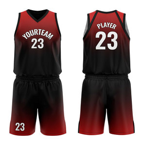 Conjunto de Camiseta de Baloncesto YourTeam 23, Sublimada, Cuello en V, Sin Mangas, Malla Transpirable, Unisex para Adultos, Ropa Deportiva - Product Image 1