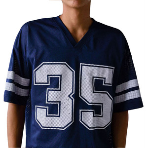 Maillot de football américain respirant à manches courtes pour l'été, imprimé numériquement, unisexe adulte, pour hommes - Product Image 3