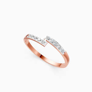 Bague de fiançailles pour femme en platine fine plaquée or 18 carats avec diamants naturels taille marquise couleur G certifiée IGI - Product Image 4