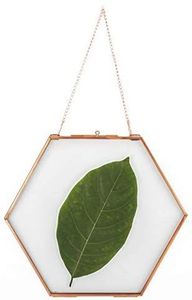 Hexagonal Metal Mirror <b>Frame</b> With <b>Gold</b> Finish And Hanging Ring Durable Design - Product Image 4