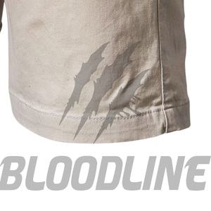 Pantalones Cortos Bermuda para Hombre BLOODLINE, Cintura Media Elástica, Estampado de Camuflaje, Estilo Casual, Material PU - Product Image 4