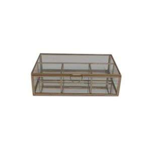 Black Jewelry <b>Box</b> with Black Frame Transparent Lid Storage Case for Rings Necklaces <b>Vanity</b> Desk Use - Product Image 2
