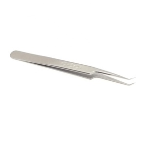 Pince à épiler d'extension de cils à pointe incurvée en acier inoxydable de qualité professionnelle - Product Image 5