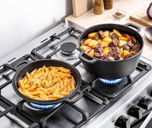 Professional Grade Dutch Oven With Durable Cast Iron Construction Smooth Enameled Finish Superior Heat Retention - Product Image 4