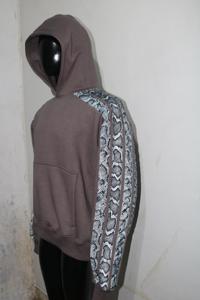 Sudadera con Capucha de Cuello Alto para Hombre, 100% Algodón, Estilo Vintage Urbano, Secado Rápido y Transpirable - Product Image 3