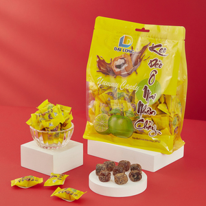 Delicious Tangerine Flavored Fruity Gummy <b>Candy</b> with Melting Filling in Bag Suitable for All Ages Made by Vietnam DAI LONG Brand - Product Image 1