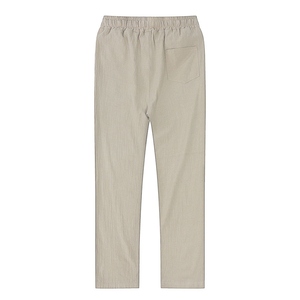 Men's Cotton <b>Linen</b> <b>Pants</b> | New Autumn Breathable Solid Color Trousers | Casual Fitness Streetwear Loose Fit <b>Linen</b> <b>Pants</b> for Men - Product Image 4