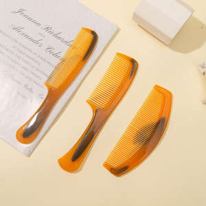 Peigne en corne sculpté unique en 3 parties, corne naturelle de bœuf/bufflonne, haute qualité, imperméable, fait main par TIMELESS CRAFT - Product Image 1