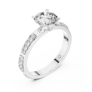 Wholesale 925 Sterling Silver Round Cut Moissanite <b>Diamond</b> <b>Ring</b> Engagement Jewelry OEM ODM Manufacturer Supplier - Product Image 4
