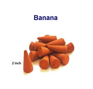 Conos de incienso de plátano natural Suministro al por mayor de conos de incienso de la mejor marca (naranja) - Product Image 1