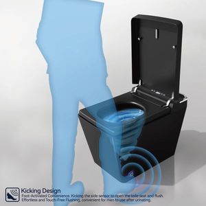 Inodoro Inteligente Automático con Control Remoto Inalámbrico, Tapa de Apertura y Cierre Inteligente, Accesorio de Baño sin Agua - Product Image 2