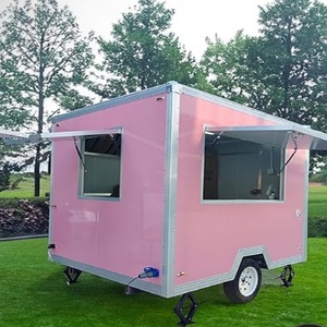 Carrito de Comida Móvil de Entrega Rápida, Remolque para Bodas, Carrito Personalizado para Venta de Comida, Hot Dogs, Snacks, Papas Fritas, Acero Inoxidable, Fibra de Vidrio - Product Image 3
