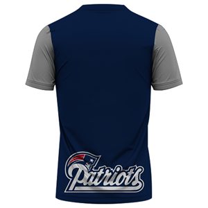 Camiseta de Béisbol Patriótica Personalizada al por Mayor, Camiseta Deportiva Azul Marino para Hombre, Logotipo del Equipo Personalizado, Camiseta Deportiva de Manga Corta - Product Image 4