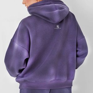 Women's Casual Cotton Fleece Tracksuit <b>Oversized</b> Sweatshirt <b>Joggers</b> Matching Set Winter Wear Loose Fit Solid Color Full Length - Product Image 5