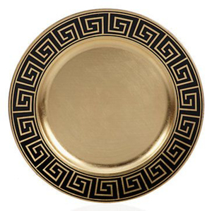 Assiette de présentation en métal martelé, plaqué or brillant, de qualité alimentaire, faite à la main, pour vaisselle et plats - Product Image 3