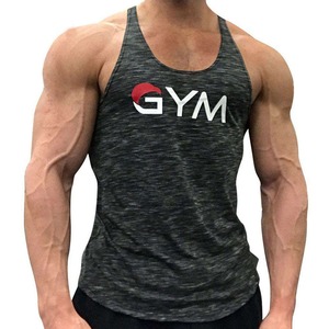 Camiseta Deportiva Personalizada Lisa para Hombre, Camiseta sin Mangas de Algodón, Camiseta de Tirantes - Product Image 1