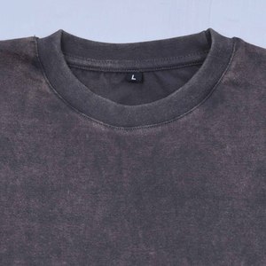 Camisetas al por mayor personalizadas con cuello redondo, transpirables, con lavado ácido, elegantes para mujer, estilo oversize, holgadas, estilo urbano. - Product Image 6