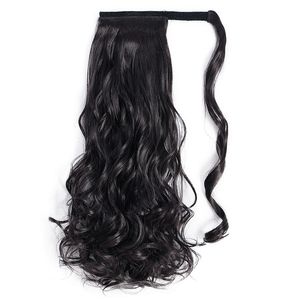 Extensions de queues de cheval synthétiques ondulées naturelles résistantes à la chaleur pour femmes vente en gros - Product Image 1