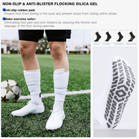 Calcetines Deportivos Blancos con Logotipo Negro, Suela Antideslizante, Spandex/Nailon Transpirable para Baloncesto, Adultos, Ropa Deportiva de Primavera