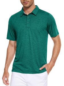 Logotipo personalizado del fabricante impreso espacios en blanco 100% algodón lienzo antiarrugas de talla grande patrón sólido Golf para camisas para hombres - Product Image 2