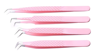 Pinzas de Extensión de Pestañas de Acero Inoxidable con Punta de Fibra de Alta Precisión y Logotipo Personalizado, 90 Grados, para Artistas de Pestañas - Product Image 4