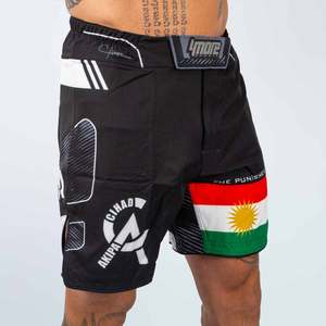 Pantalones Cortos de Sublimación para MMA 2 en 1, Pantalones Cortos de Lucha BJJ MMA con Forro de Compresión Incorporado, para Grappling, Jiu Jitsu Brasileño, No-Gi - Product Image 2