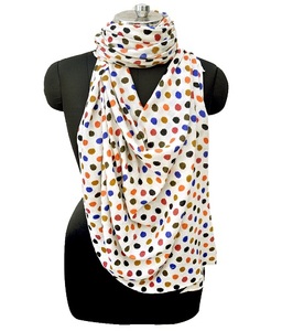 Chal de Pashmina con Diseño Personalizado de Alta Calidad, Estampado de Puntos Jacquard, Estilo Cuadrado de Verano, Color Rosa para Mujer - Product Image 1