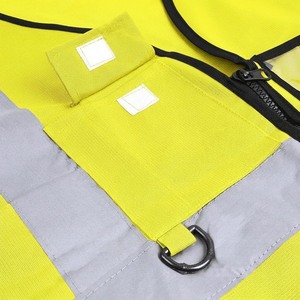 Gilet de sécurité haute visibilité Oree, réfléchissant, classe 1 ANSI, imperméable, avec fermeture éclair et plusieurs poches pour cônes de signalisation - Product Image 4