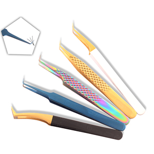 Nouvelles pinces à cils en acier inoxydable, écologiques, de la marque Under Your Expert Series - Product Image 1