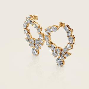 Pendientes de Diamantes con Diseño de Múltiples Formas – Joyería de Diamantes de Lujo para la Noche - Product Image 1