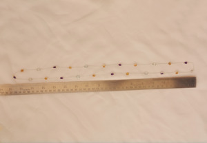 Collar TriAura Harmony con Amatista Verde y Citrino en Bisel con Cadena de Plata de Ley 925, Collar de Moda - Product Image 2