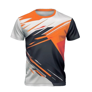 Polo de tennis pour homme à manches courtes, imprimé par sublimation, motif géométrique, respirant, coupe classique, col rabattu. - Product Image 3