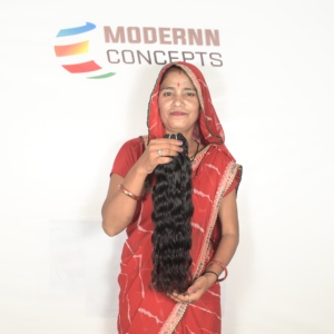 Extensions de cheveux humains indiens Remy vierges bruts 100% de haute qualité non traités, ondulés, alignés sur les cuticules, double trame, vente en gros - Product Image 2