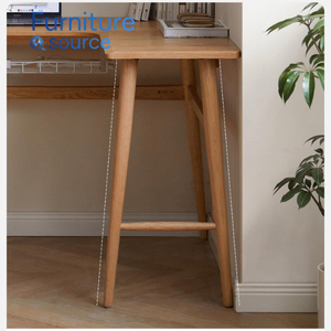 Bureau d'ordinateur en bois en forme de L avec étagère ouverte, table d'écriture d'angle minimaliste, fabricant vietnamien de meubles de bureau - Product Image 3